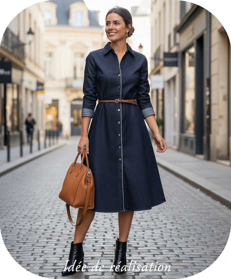 Robe en jean - Idée de réalisation