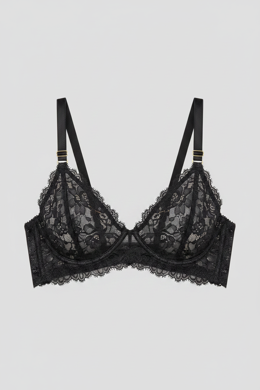 Élastique lingerie noir 10 mm