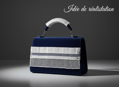 Ruban Plissé Satin Organza Filet 85mm - Stretch Élégant