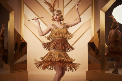 Robe Charleston à franges