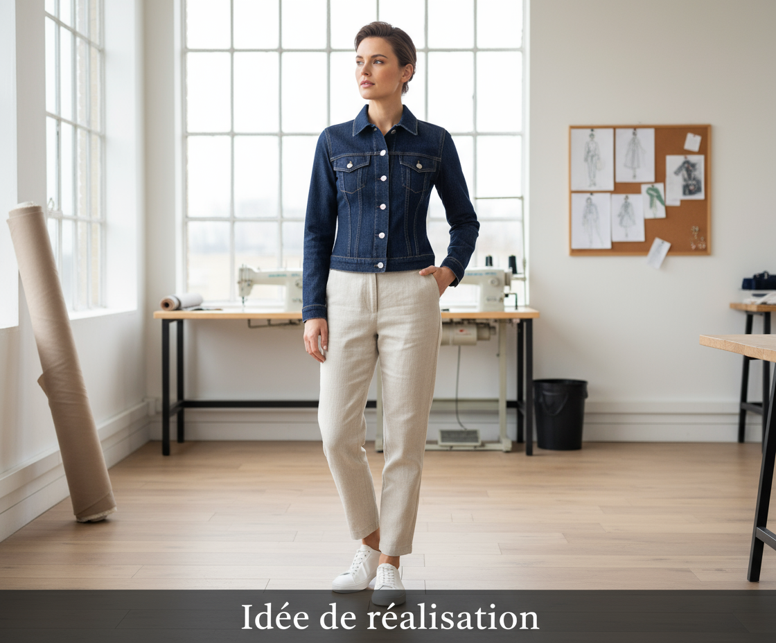 Veste en jean - Idée de réalisation