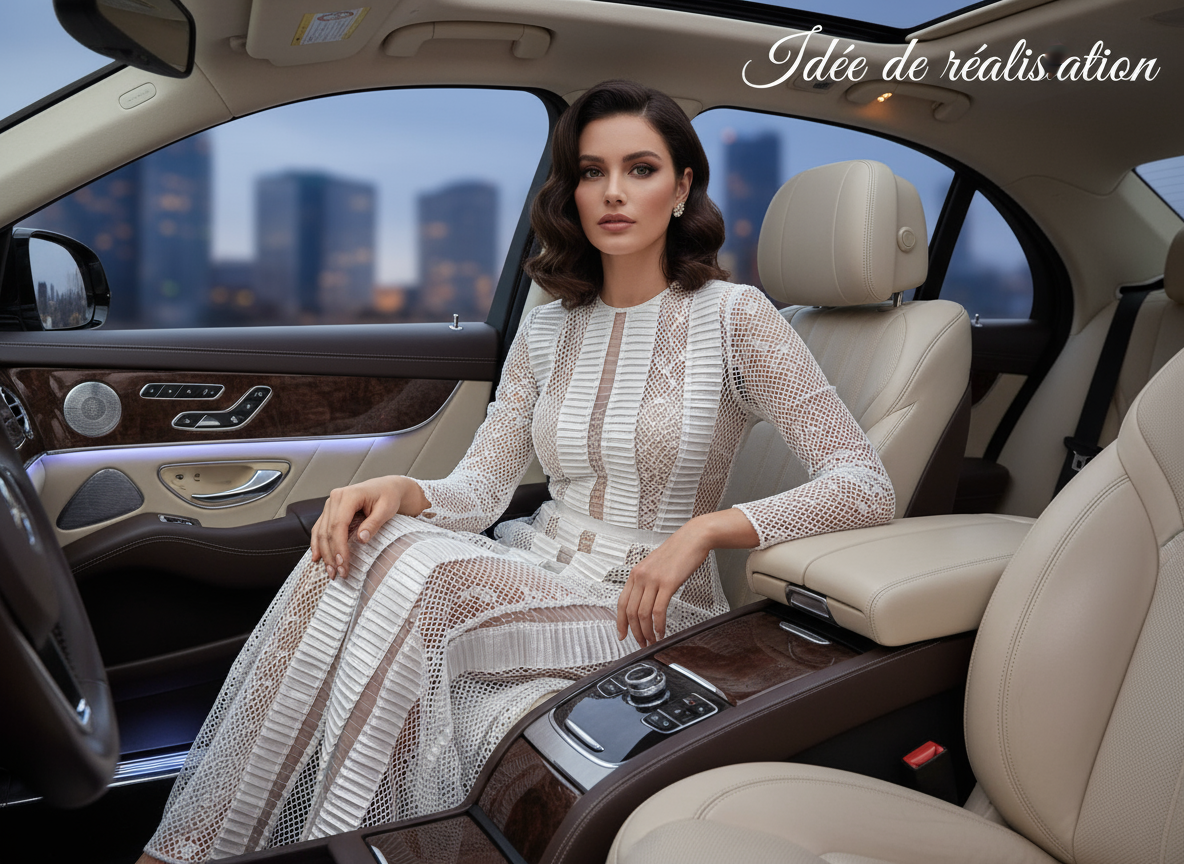 Ruban Plissé Satin Organza Filet 85mm - Stretch Élégant