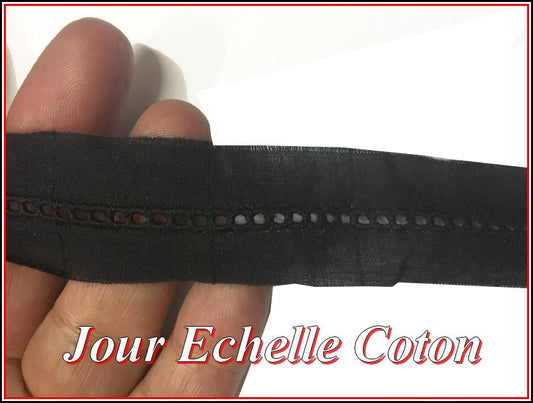 English Embroidery Ladder Day 25 mm Black, To Sew, For Creative Hobbies.