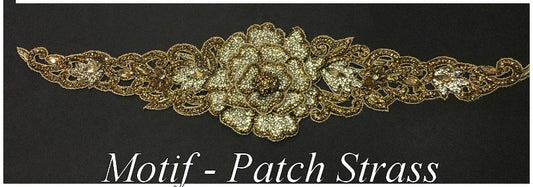 Motif, Applique, Rhinestone Patch To Sew On For Belt Customizations