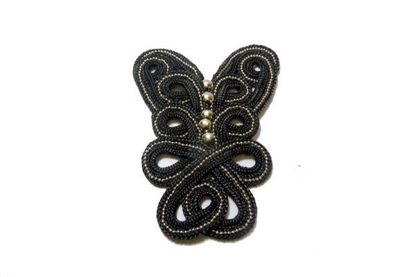 Black studded trimmings