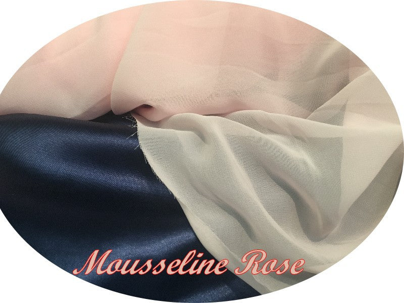 Pink Polyester Muslin for Sewing.