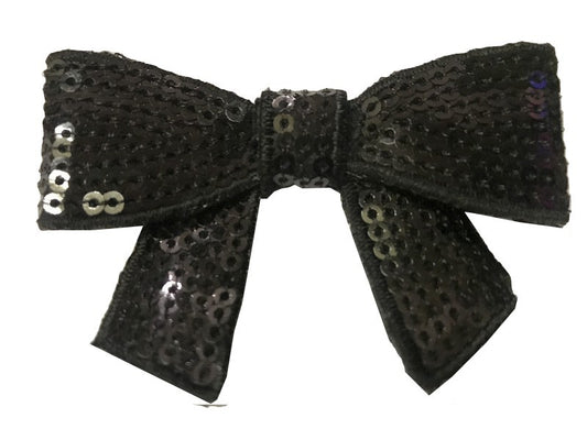 Black Sequin Bow Ties for Decorating and Customizing