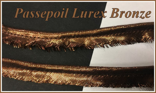 Bronze Lurex Piping for Clothing Finishing and Edging