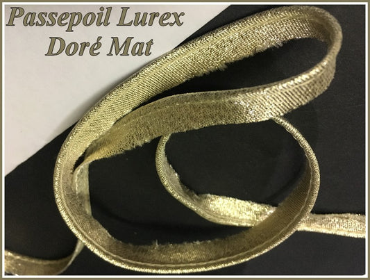 Matte Gold Lurex Piping for Clothing Finishing and Edging