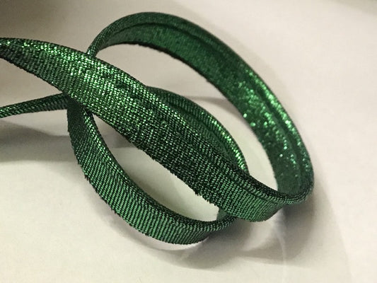 Emerald Green Metallic Lurex Piping for Clothing Finishing and Edging