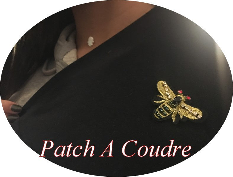 Butterfly Shaped Sew-On Patch for Decorations and Customizations.
