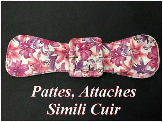 Fuschia and Purple Faux Leather Belt Clip to Sew