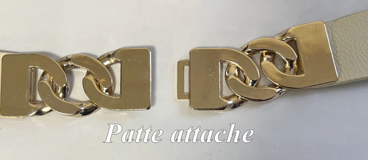 Gold Clasp with Metal Chain - Designer Clasp for Belt, Bag, Fashion Accessories