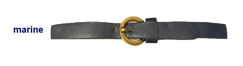 Kilt Tab Belt Fastener Navy Faux Leather Sew On For Decorating Dresses, Bags, Customizations.