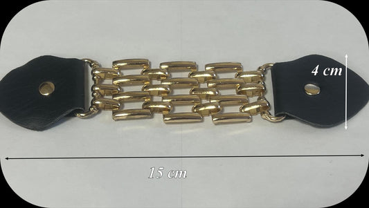 Attache simili cuir élégante pour couture et mercerie
