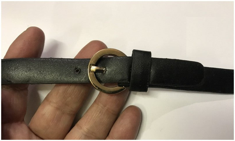 Kilt Tab Belt Fastener Black Faux Leather Sew On For Decorating Dresses, Bags, Customizations.