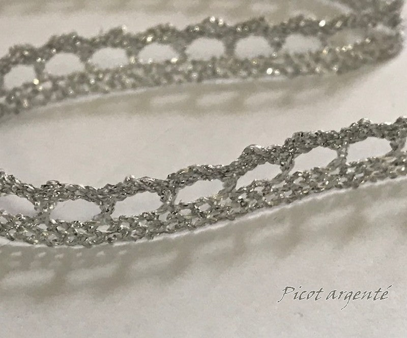 Silver Lamé Spike by the Meter.