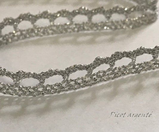 Silver Lamé Spike by the Meter.