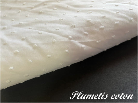 White Cotton Plumetis for Your Sewing Projects: Elegant Creations