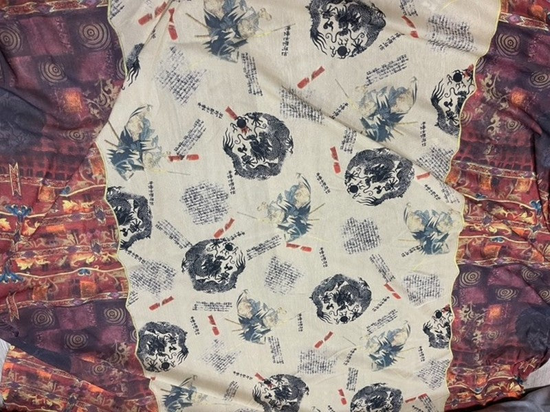 Stretchy Printed Tulle Mesh by the Meter