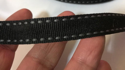 Cinta de grogrén negra de 10 mm con puntada gris Cellier para coser: ideal para tus aficiones creativas y decoraciones.