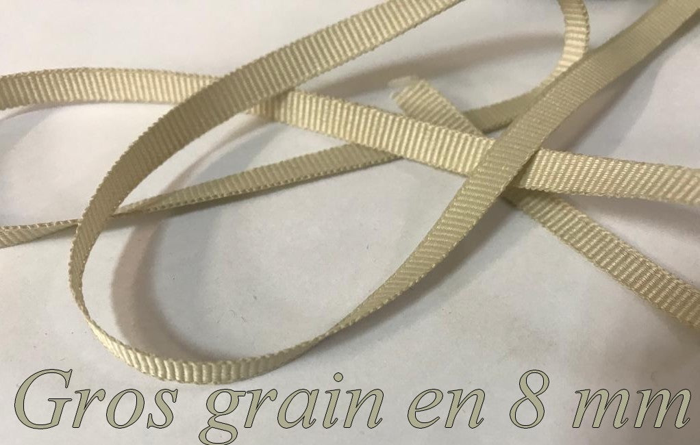 8mm Beige Grosgrain Ribbon: Elevate Your Creations