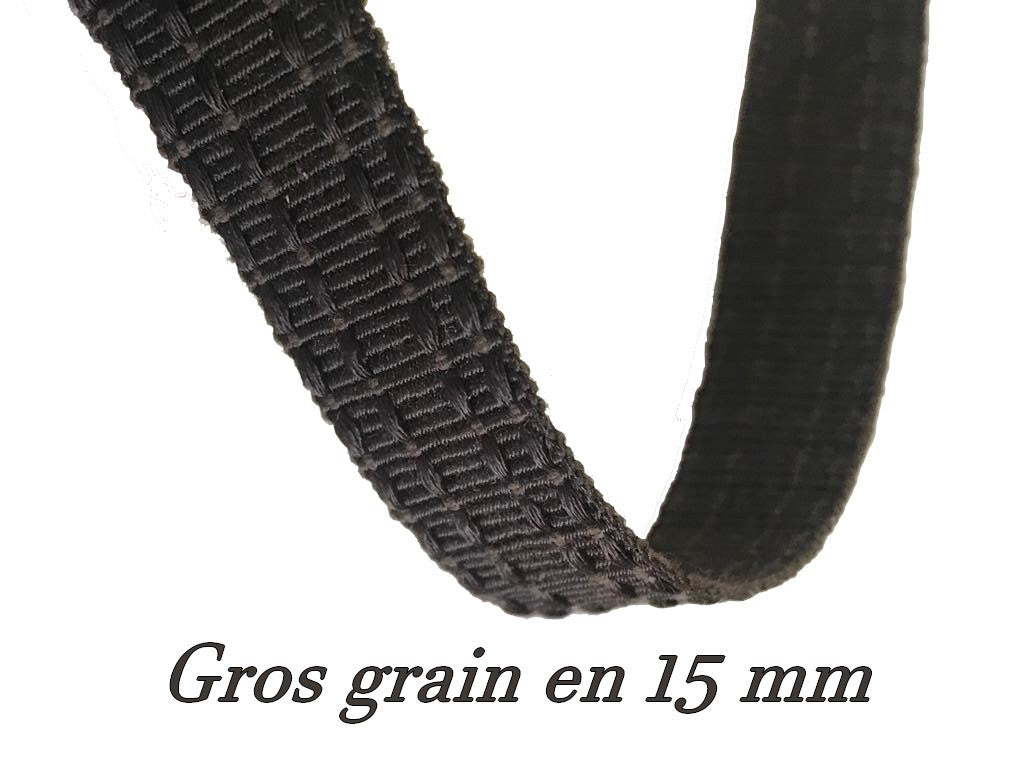 Cinta de grosgrain marrón de 15 mm: el accesorio perfecto para tus proyectos de costura.