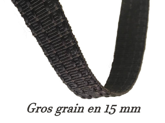 Cinta de grosgrain marrón de 15 mm: el accesorio perfecto para tus proyectos de costura.