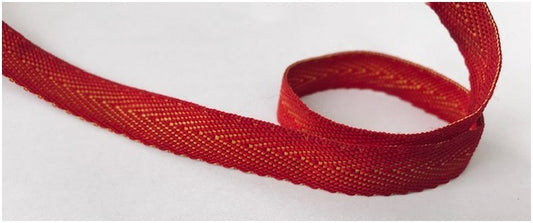 Orange Twill Ribbon 10mm Cotton Sewing Ribbon for Crafts and Decorations.