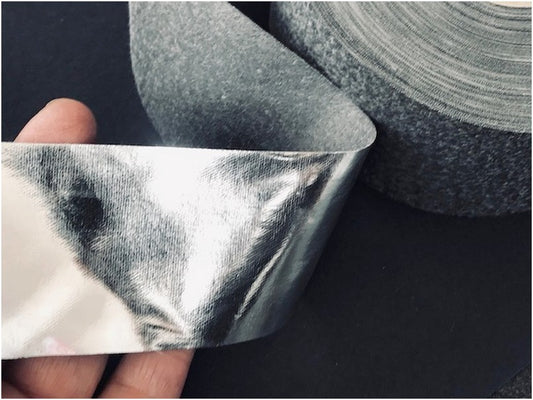 Ruban Simili Cuir Argent Au Mètre En  5 Cm  A Coudre Pour Vetements  Décorations