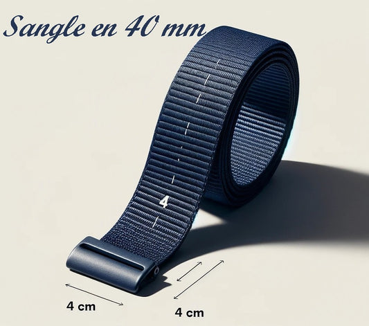 Navy Blue Webbing By The Meter In 40mm To Sew For Belts And Bags.