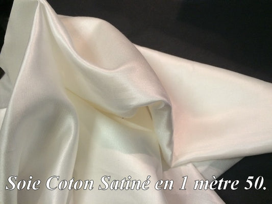 Satin de Soie   En Blanc Cassé, Customisation, Mariage et Cérémonie.