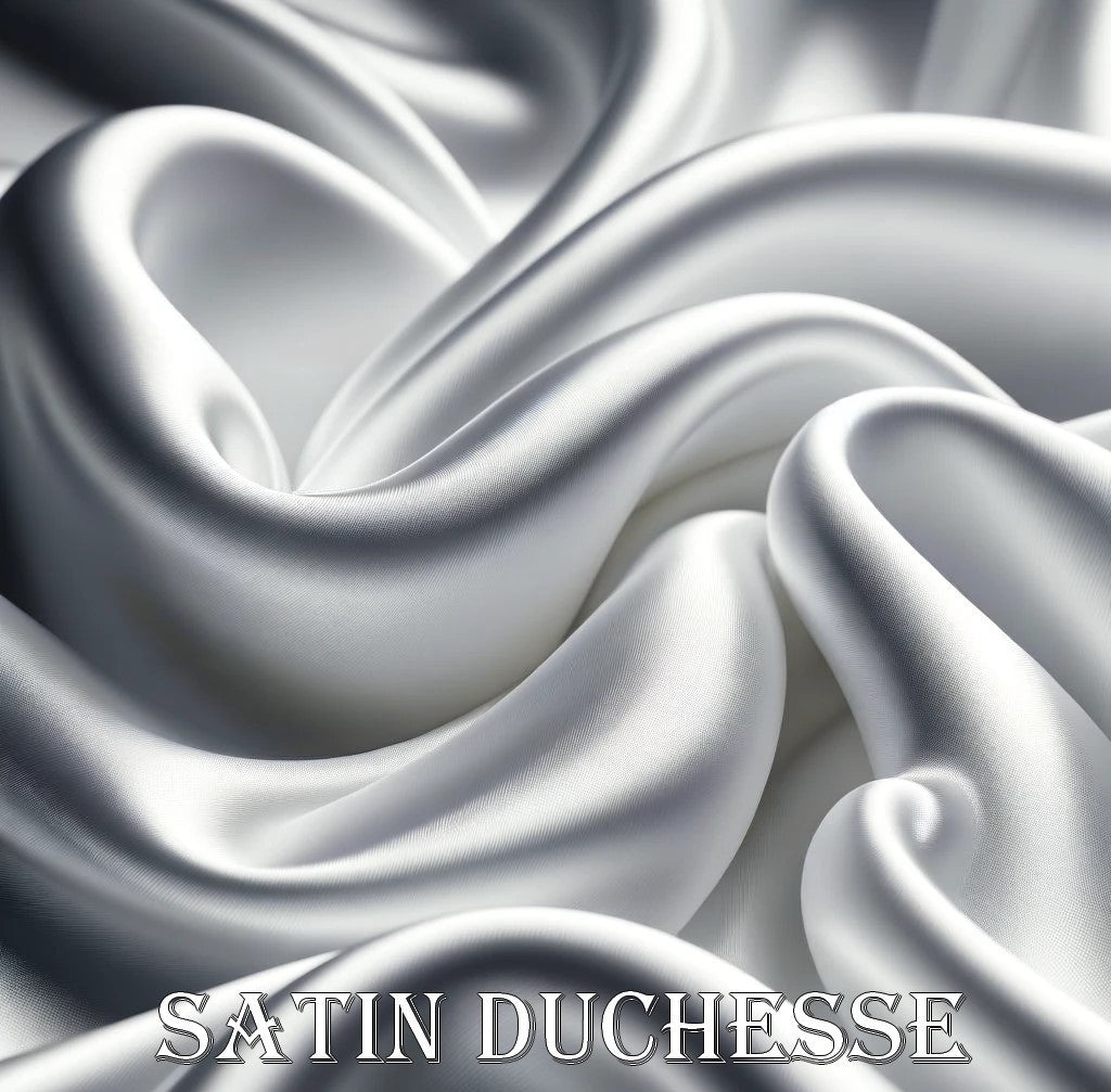 Satin Duchesse Blanc au Mètre Haute Couture