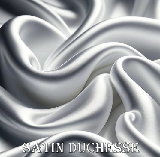 Satin Duchesse Blanc au Mètre Haute Couture