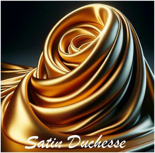 Satin Duchesse Doré Or Couture Au Mètre