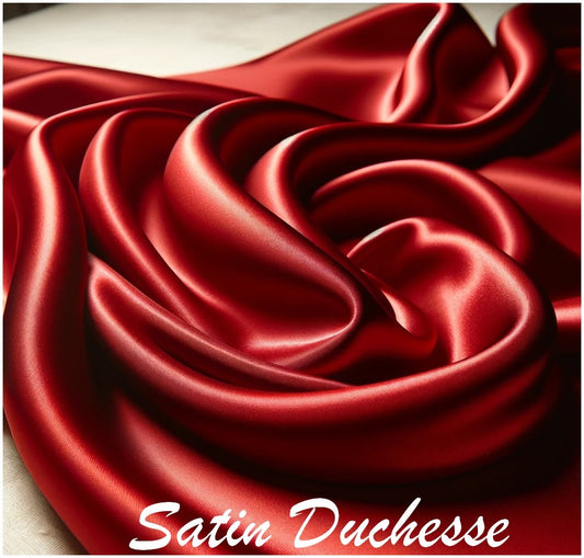 Satin Duchesse Rouge Hermes Haute Couture Au Mètre