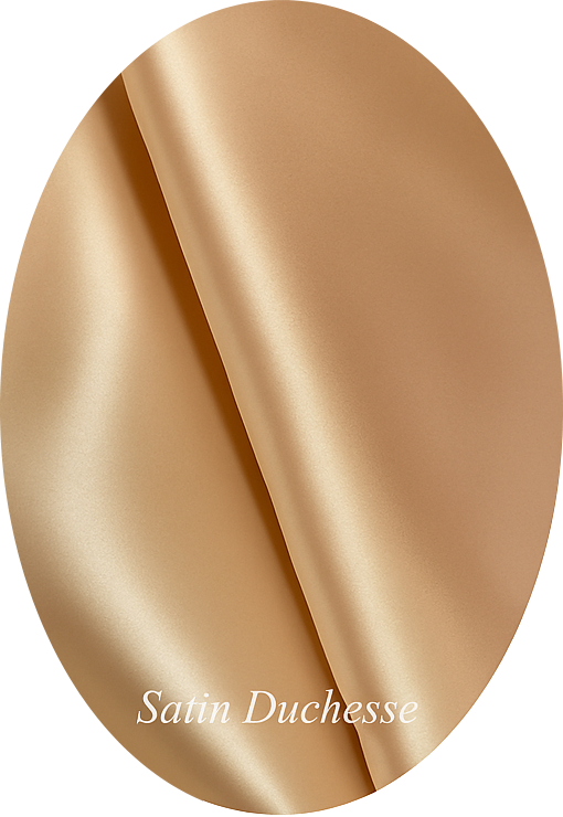Satin Duchesse Saumon – Tissu haut de gamme pour couture de luxe