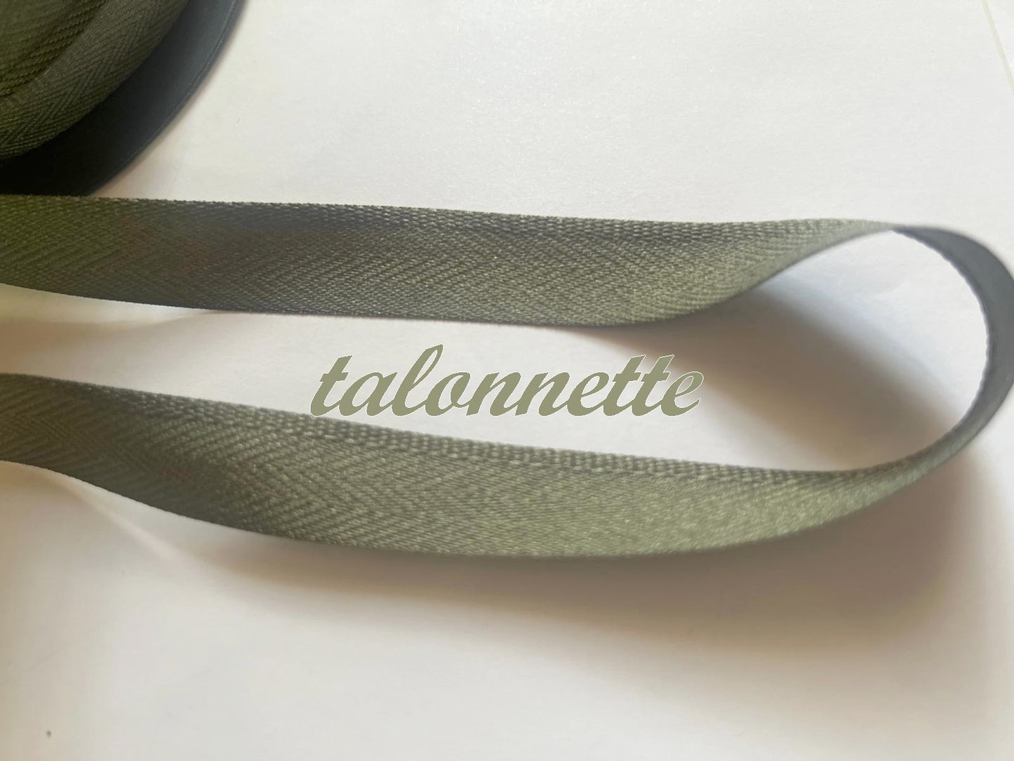 Talonnette Ruban Kaki Au Mètre.