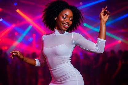 White Lycra Mesh Fabric – 1m30 Wide – Bi-stretch