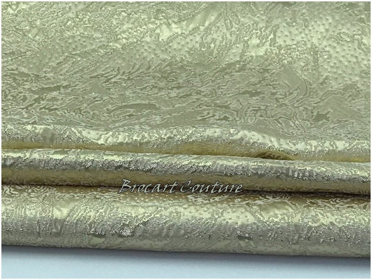 Tissu Brocart Au Mètre Couture Doré Or Pour Robes, Tailleurs Et Caftans