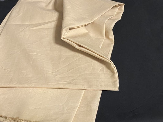 Tissu Coton Beige  Au Mètre En Grande Largeur
