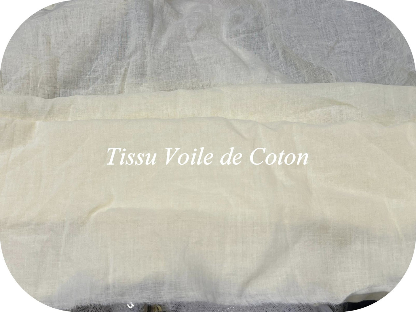 Voile de Coton au Mètre – Tissu Léger, Aérien et Naturel pour Couture Fine