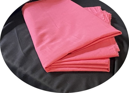 Tissu Coton  Fuschia Au Mètre En Grande Largeur
