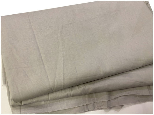 Tissu Coton Gris Perle Au Mètre En Grande Largeur