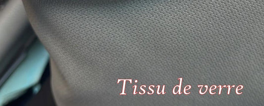 Grey glass fabric by the meter - Sold by the linear meter