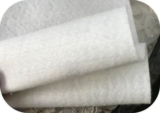 White Felt Fabric Compact Sewing 1 meter 80 wide