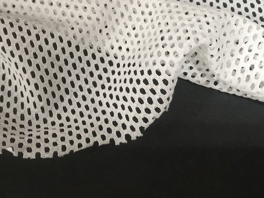 Tissu Filet Blanc Lycra au Mètre Couture