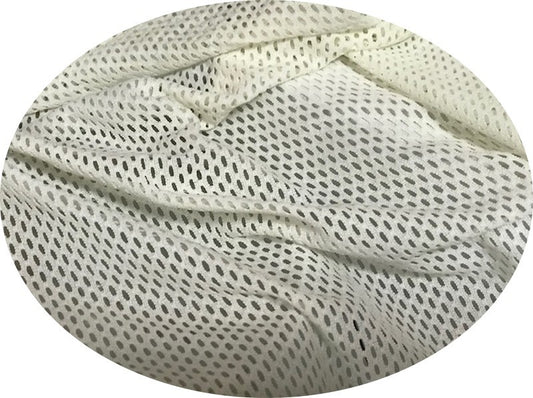 Tissu Filet Lycra au Mètre Ivoire Couture