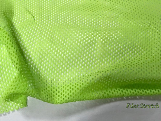 Tissu Filet Lycra au Mètre Vert Anis Couture