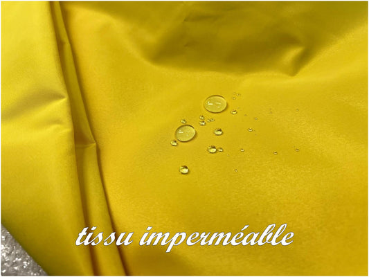Yellow waterproof fabric by the meter Sewing.